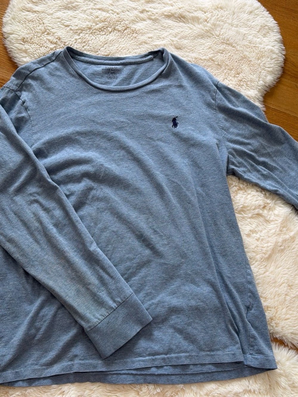 Polo by Ralph Lauren Heather Light Blue Crewneck Tee
